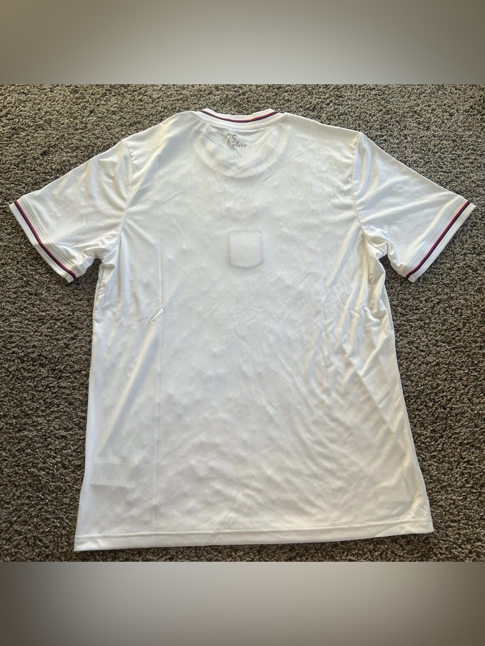 Adidas Originals Olympique Lyonnais 2025 75th Anniversary White Large JL9623 - Picture 2 of 9